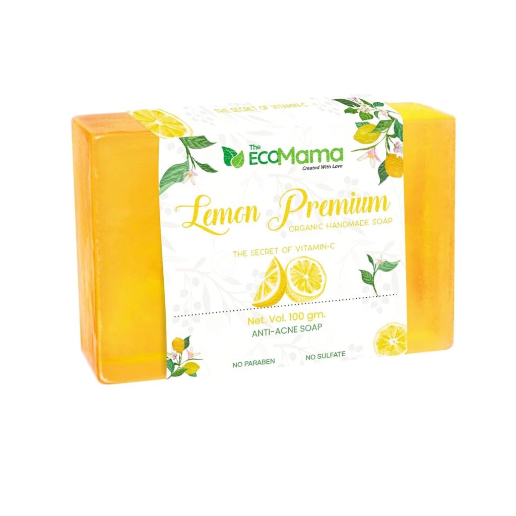 Lemon Premium Handmade Soap with Vitamin C - 100g (Pack of 8)